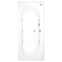 Burford Double Ended Bath with 6 Jet Whirlpool System - 1700 x 750mm