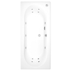 Double Ended Whirlpool Spa Bath with 14 Whirlpool Jets 1800 x 800mm - Burford