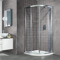 Quadrant Shower Enclosure 900mm with Shower Tray - 6mm Glass - Aquafloe Range