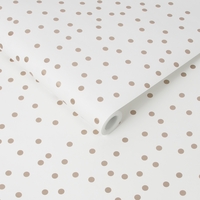Rose Gold & White Confetti Wallpaper - Easy Superfresco