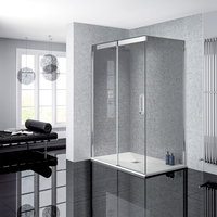 Sliding Door Shower Enclosure Left Hand 800 x 1400mm - 8mm Glass - Neptune Range