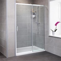 Sliding Shower Door 1500mm - 8mm Glass - Aquafloe Iris Range