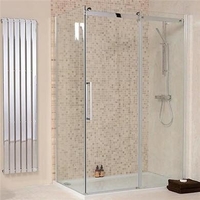 Sliding Shower Enclosure 1400 x 900mm - 8mm Glass - Aquafloe Elite Range
