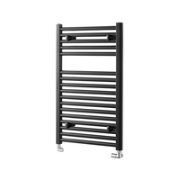 Towelrads Pisa Black Heated Towel Rail Radiator - 800 x 400mm