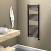 Towelrads Richmond Black Thermostatic Electric Heated Towel Rail Radiator - 691 x 450mm