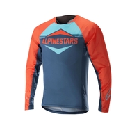 ALPINESTARS Mesa Long Sleeve Jersey 2018 Energy Orange/Poseidon Blue L