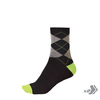 ENDURA Argyll Sock (Twin Pack): HiVizGreen - S