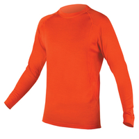 ENDURA BaaBaa Merino Base Layer,  Long Sleeve-Orange-Large