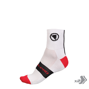 ENDURA FS260-Pro Sock (Twin Pack): White - S-M