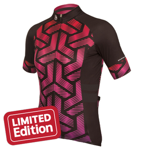 ENDURA Wms Triweave Graphics S/S Jersey: Cerise - S