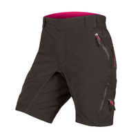 ENDURA Womens Hummvee Short II: Black - XXS