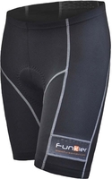 FUNKIER Ladies 10 Panel Ridesse Cycling Shorts-Black-Medium