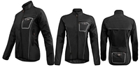 Funkier Ladies Waterproof Jacket -Black-X Small