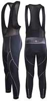 FUNKIER Winter Thermal Microfleece Bib Tights-Black-XXX Large