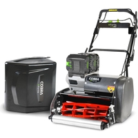 Cobra Fortis 20E Self-Propelled Cordless Cylinder Lawn Mower (Inc 2 x Batteries & Fast Charger)
