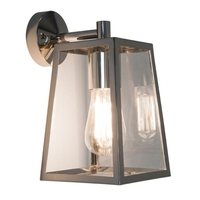 Astro Calvi Outdoor Hanging Lantern Wall Light - Polished Nickel