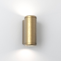 Astro Coastal Jura Outdoor Up & Down Wall Light - Antique Brass
