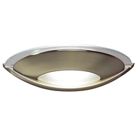 Dar Via Glass Wall Light - Antique Brass