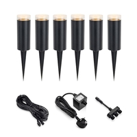 EasyFit 12v Garden Lights - Botanic LED Post Light Kit - 6 Lights