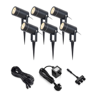 EasyFit 12v Garden Lights - Chelsea LED Garden Spotlight Kit - 6 Lights