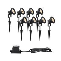 EasyFit 12v Garden Lights - De Luxe LED Spotlight Kit - 8 Lights