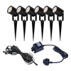 EasyFit 12v Garden Lights - Fern LED Garden Spotlight Kit - 6 Lights