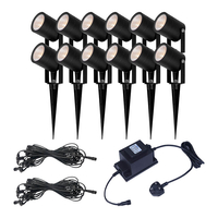 EasyFit 12v Garden Lights - Fern LED Garden Spotlight Kit -12 Lights