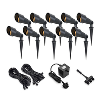 EasyFit 12v Garden Lights - Kew LED Garden Spotlight Kit - 10 Lights