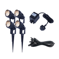 EasyFit 12v Garden Lights - Palm LED Garden Spotlight Kit - 4 Lights