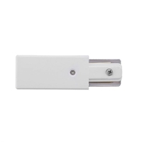 Edit 1 Circuit Track Power End Cap - White