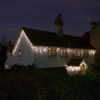 Edit 15.4M White LED Snowing Icicle String Lights - 720 Lights