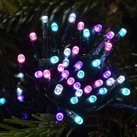 Edit 17.92M Pastel LED Multi-Function String Lights - Green Cable - 240 Lights