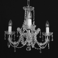 Edit 3 Arm Marie Theresa Chandelier - Chrome