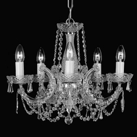 Edit 5 Arm Marie Theresa Chandelier - Chrome