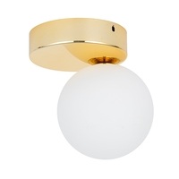 Edit Bianca Flush Ceiling Light - Gold