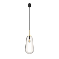 Edit Calla Large Glass Ceiling Pendant Light - Clear