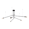 Edit Cane 5 Arm Ceiling Pendant Light - Black