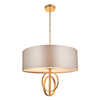 Edit Carlton Large Ceiling Pendant Light - Antique Gold & Mink
