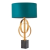 Edit Carlton Table Lamp - Antique Gold & Teal