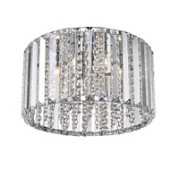 Edit Cecilia Crystal Flush Ceiling Light - Chrome