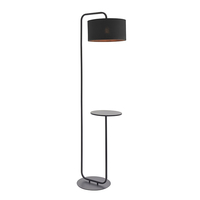 Edit Chelsea Floor Lamp with Table - Black