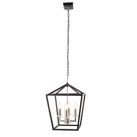 Edit Clarence 4 Arm Ceiling Pendant - Matt Black