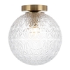 Edit Claridge Glass Flush Ceiling Light - Clear
