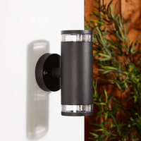 Edit Clyde Up & Down Outdoor Wall Light - Black