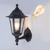 Edit Coastal 6.5W Warm White LED Smart WiFi Large Sennen Outdoor Lantern Wall Light - Black
