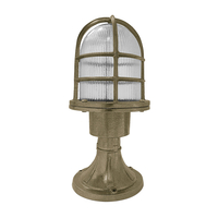 Edit Coastal Bell Outdoor Pedestal Light - Aged Brass