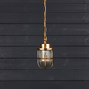 Edit Coastal Bell Outdoor Pendant Porch Lantern - Brass