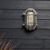 Edit Coastal Board Outdoor Flush Wall Light - Matt Nickel