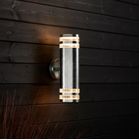Edit Coastal Bonnie Outdoor Up & Down Wall Light - Galvanised Steel