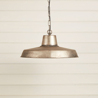 Edit Coastal Cromer Outdoor Pendant Porch Lantern - Pewter